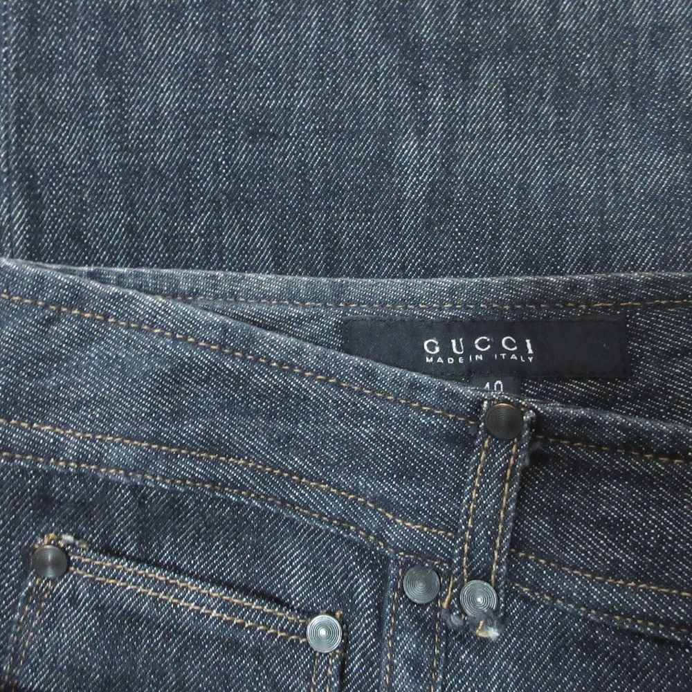 Gucci Gucci Gucci Embroidered Denim Pants Textile Jeans DUTY FREE for USA Size ONE SIZE - 10 Thumbnail