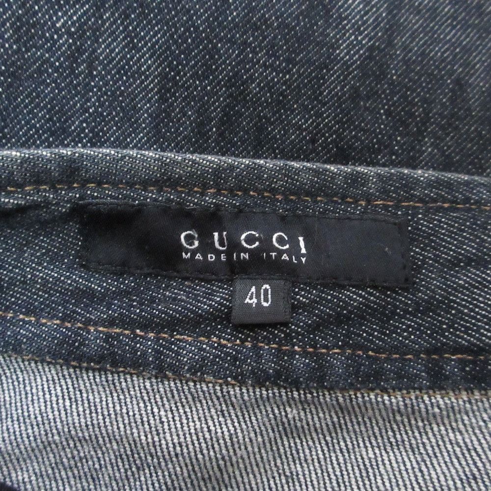 Gucci Gucci Gucci Embroidered Denim Pants Textile Jeans DUTY FREE for USA Size ONE SIZE - 7 Thumbnail