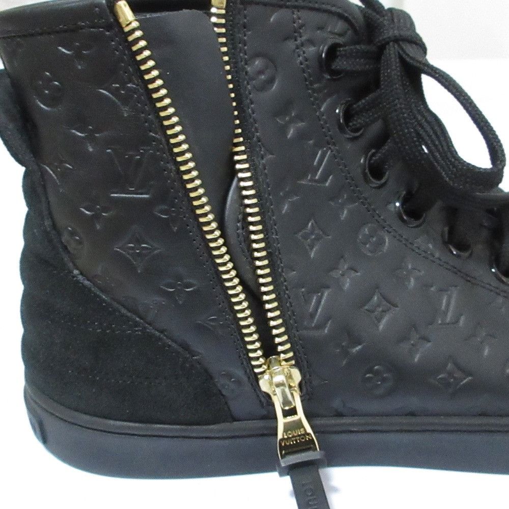 Louis Vuitton Louis Vuitton Louis Vuitton Monogram Emboss High Cut Sneakers Leather Shoes DUTY FREE for USA Size ONE SIZE - 15 Thumbnail