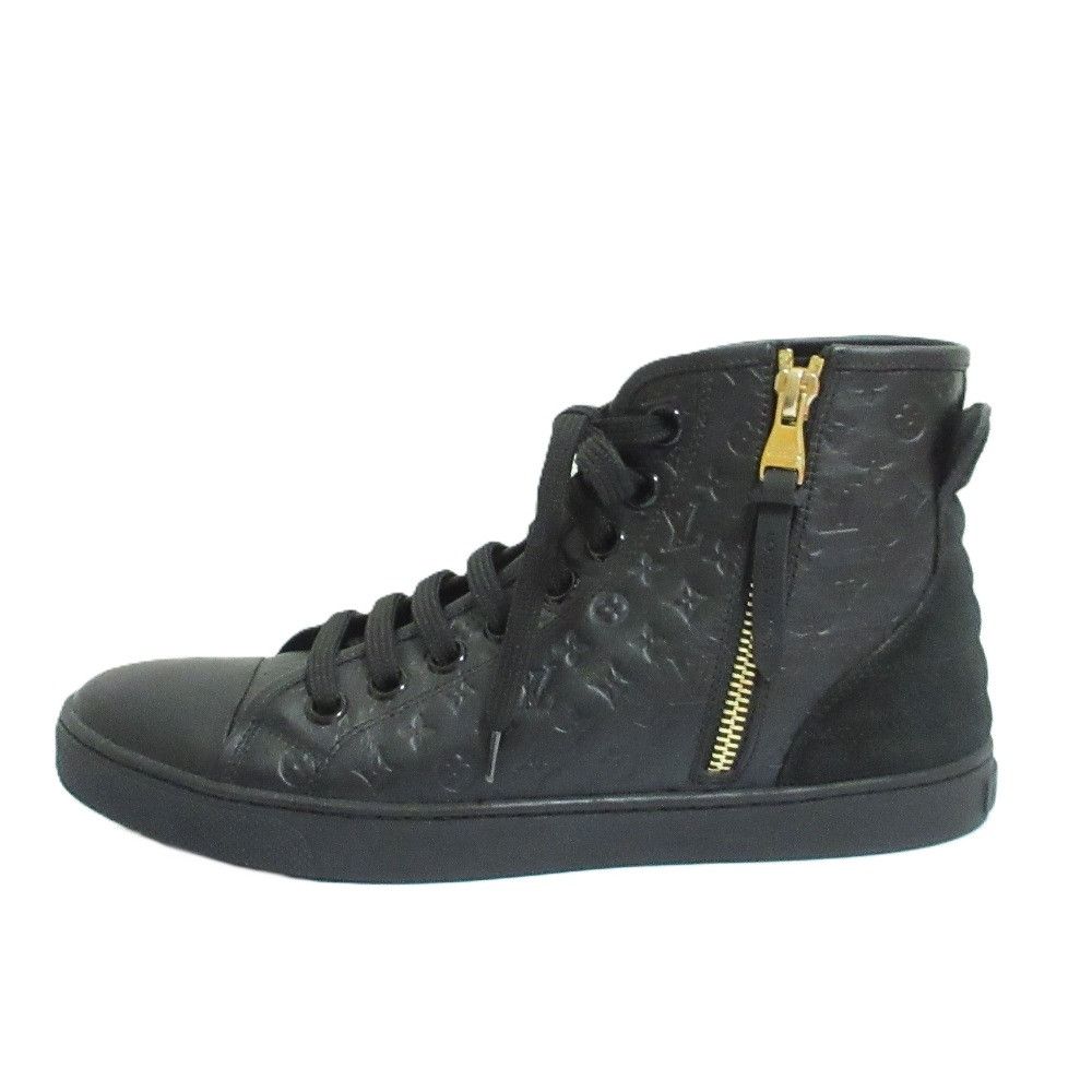 Louis Vuitton Louis Vuitton Louis Vuitton Monogram Emboss High Cut Sneakers Leather Shoes DUTY FREE for USA Size ONE SIZE - 2 Thumbnail