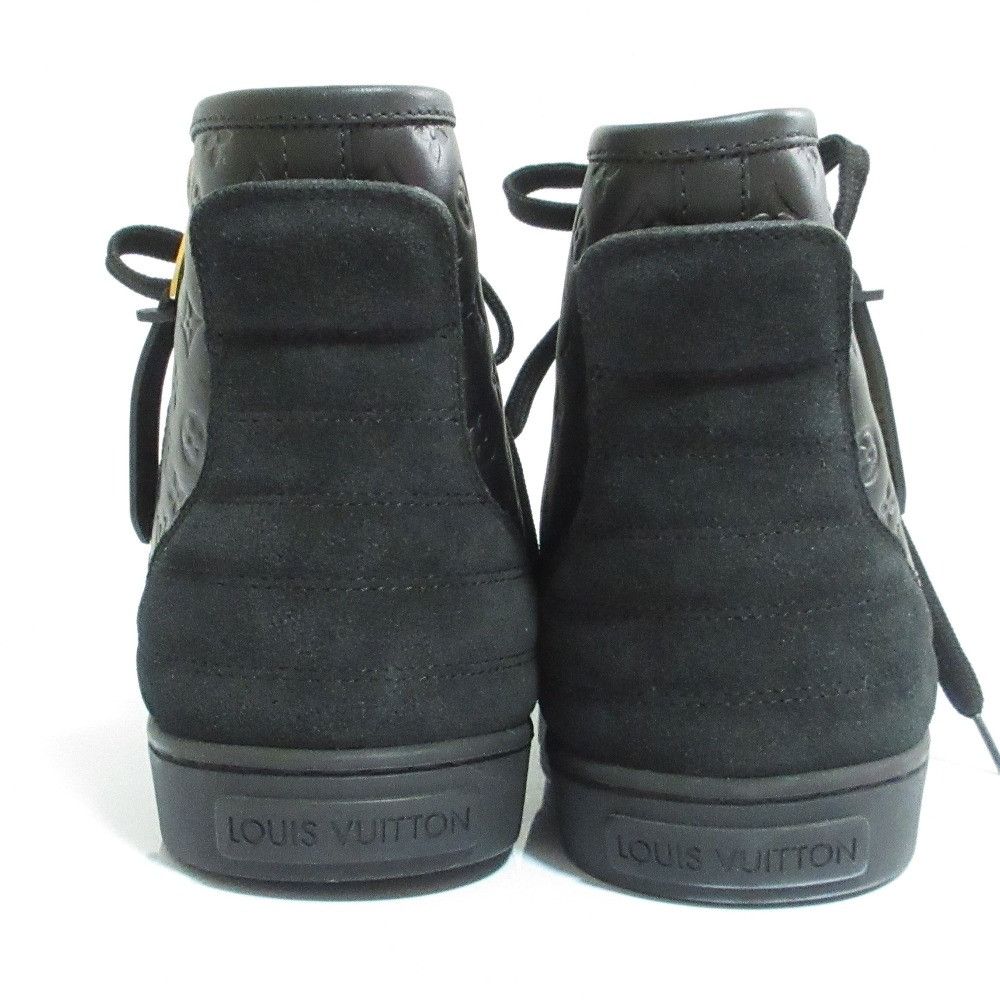 Louis Vuitton Louis Vuitton Louis Vuitton Monogram Emboss High Cut Sneakers Leather Shoes DUTY FREE for USA Size ONE SIZE - 6 Thumbnail