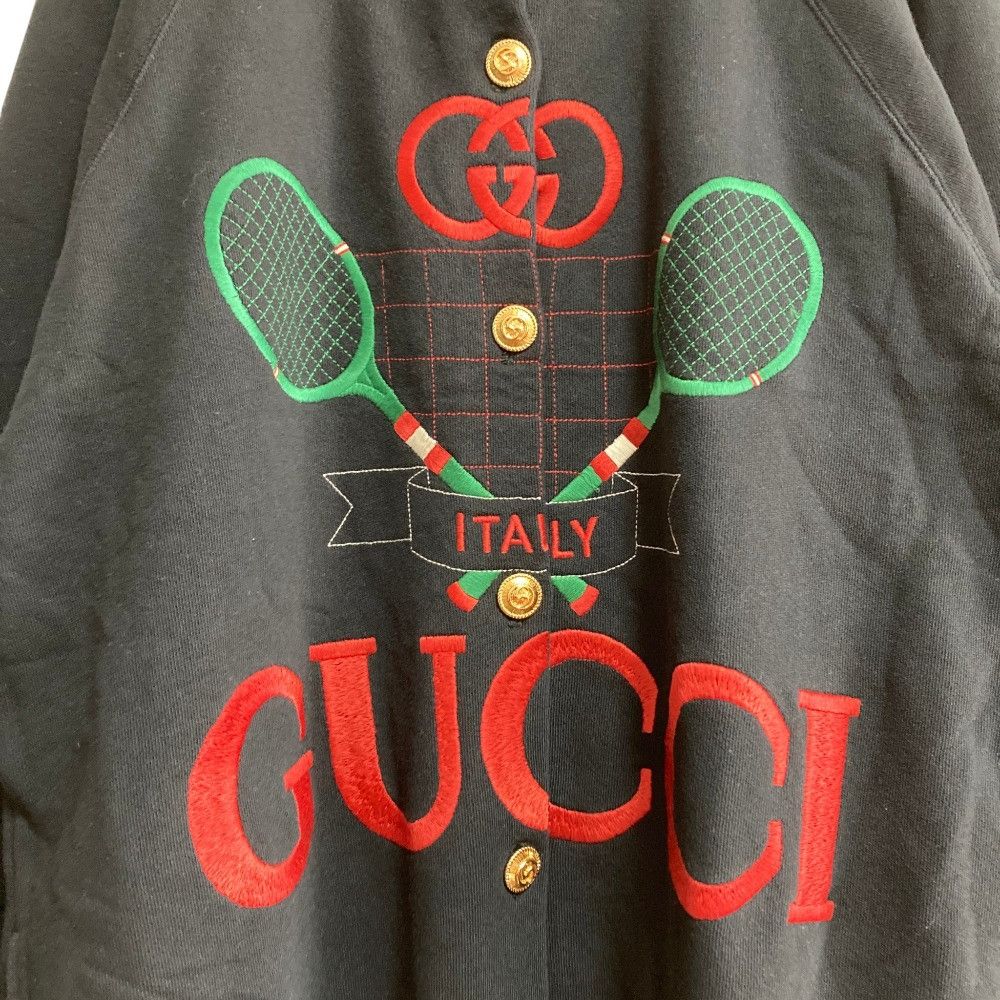 Gucci Gucci Gucci Tennis Flora Print Reversible Cotton Cardigan Textile Outerwear 581167 DUTY FREE for USA Size ONE SIZE - 5 Thumbnail