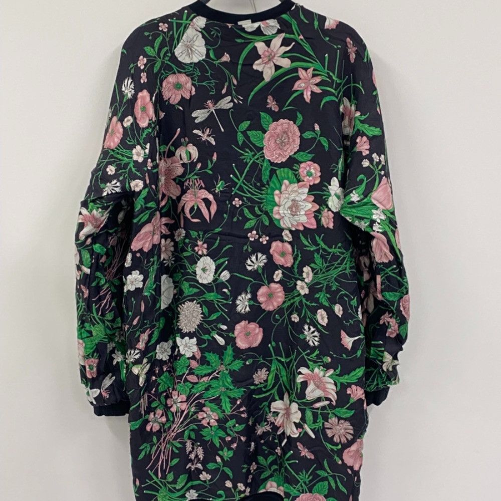 Gucci Gucci Gucci Tennis Flora Print Reversible Cotton Cardigan Textile Outerwear 581167 DUTY FREE for USA Size ONE SIZE - 4 Thumbnail