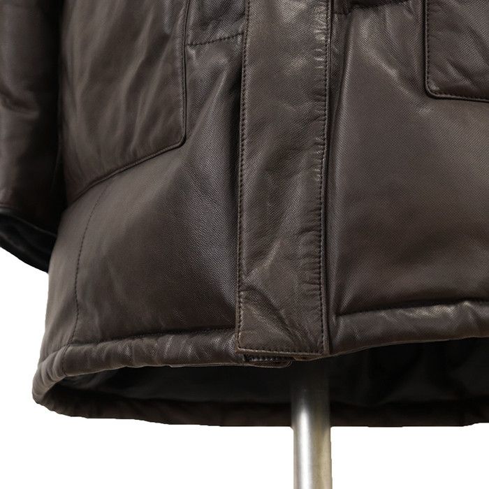 Other Other Brioni Leather Nubuck Nutria Down Coat Leather Outerwear DUTY FREE for USA Size ONE SIZE - 18 Thumbnail