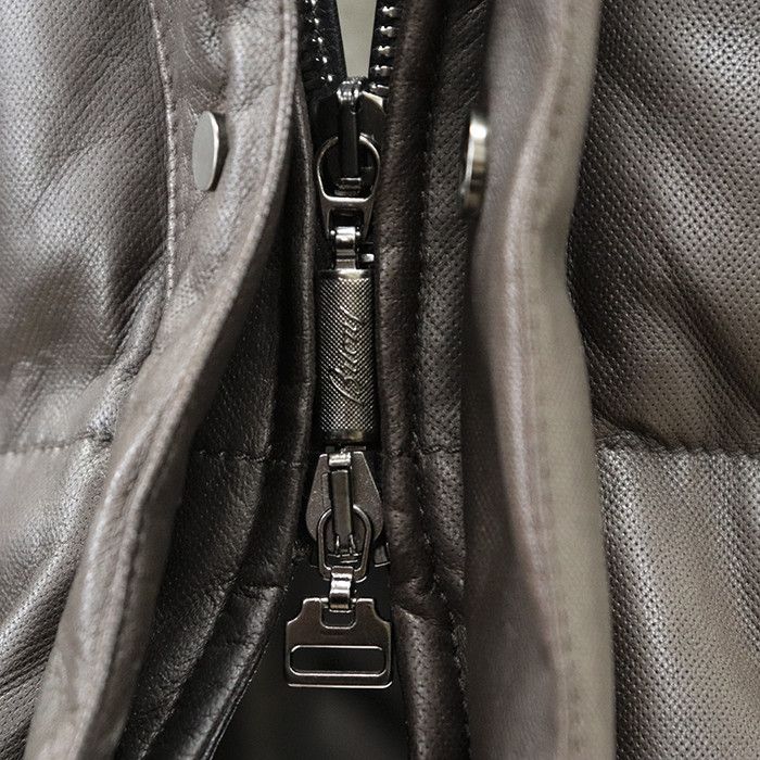 Other Other Brioni Leather Nubuck Nutria Down Coat Leather Outerwear DUTY FREE for USA Size ONE SIZE - 14 Thumbnail