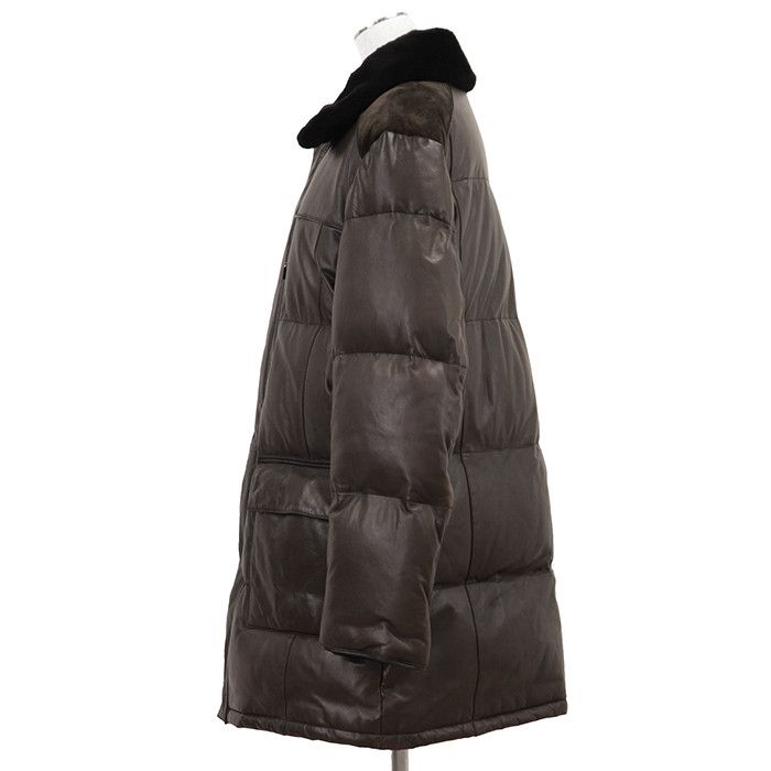 Other Other Brioni Leather Nubuck Nutria Down Coat Leather Outerwear DUTY FREE for USA Size ONE SIZE - 19 Thumbnail