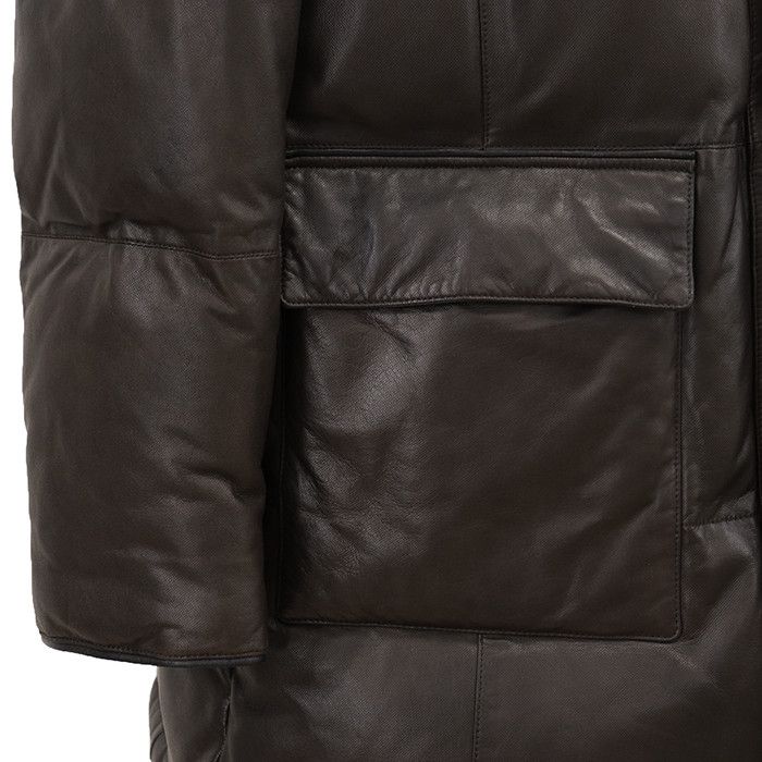 Other Other Brioni Leather Nubuck Nutria Down Coat Leather Outerwear DUTY FREE for USA Size ONE SIZE - 17 Thumbnail