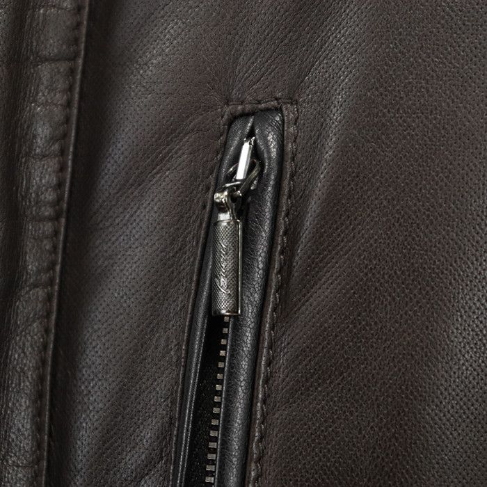 Other Other Brioni Leather Nubuck Nutria Down Coat Leather Outerwear DUTY FREE for USA Size ONE SIZE - 15 Thumbnail