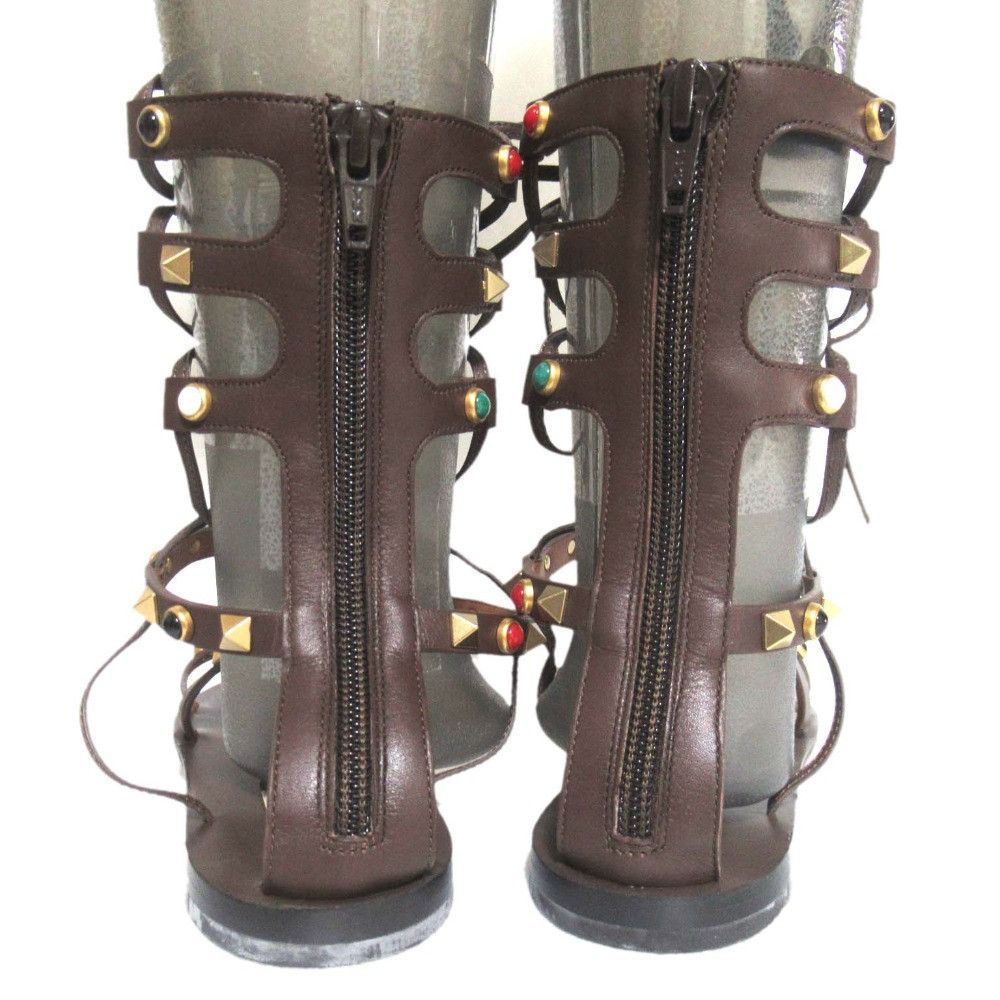 Valentino Valentino Valentino Garavani Multicolor Stud Gladiator Sandals Leather Shoes DUTY FREE for USA Size ONE SIZE - 3 Thumbnail