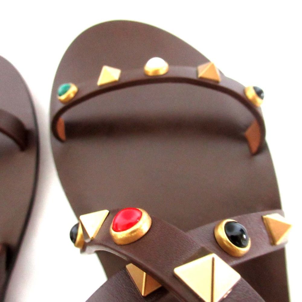 Valentino Valentino Valentino Garavani Multicolor Stud Gladiator Sandals Leather Shoes DUTY FREE for USA Size ONE SIZE - 6 Thumbnail