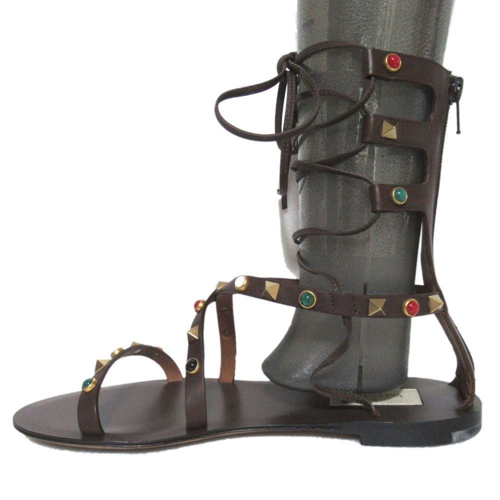Valentino Valentino Valentino Garavani Multicolor Stud Gladiator Sandals Leather Shoes DUTY FREE for USA Size ONE SIZE - 2 Thumbnail