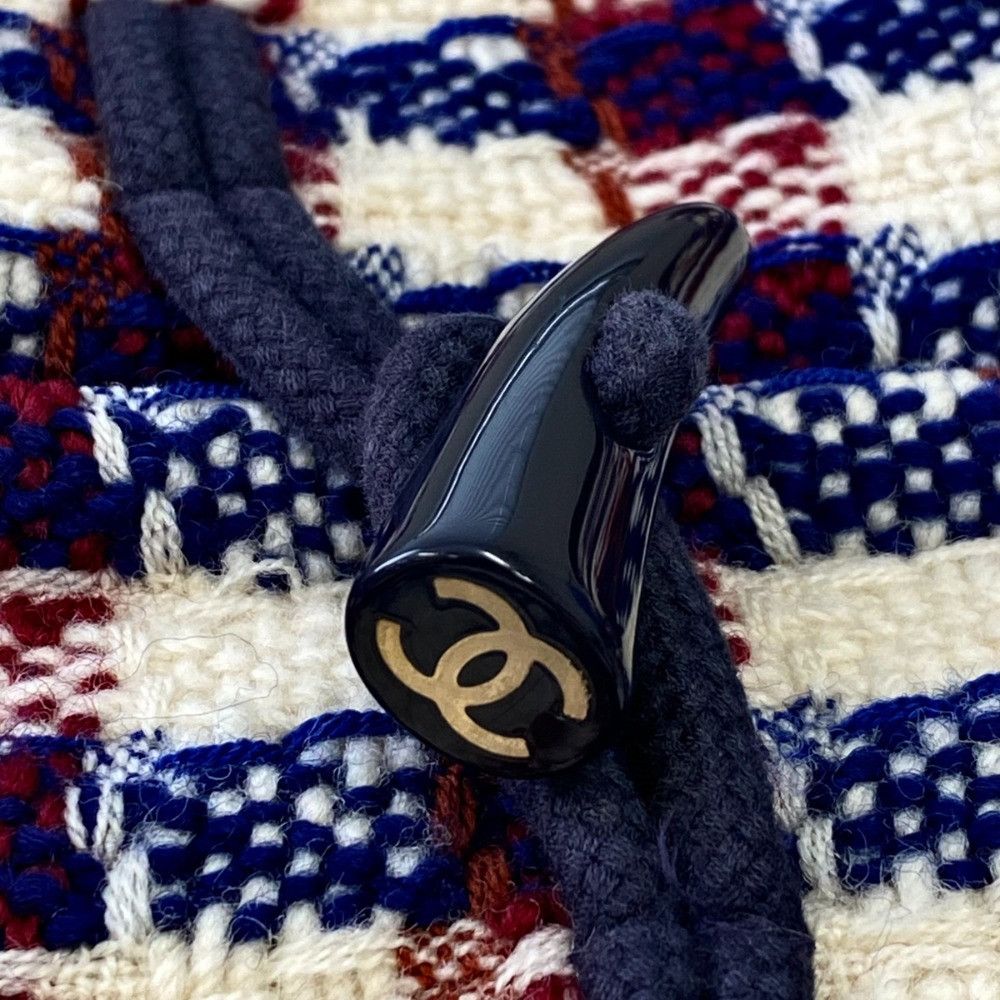 Chanel Chanel Chanel Tweed Check Coat Textile Outerwear P29307 DUTY FREE for USA Size ONE SIZE - 9 Thumbnail