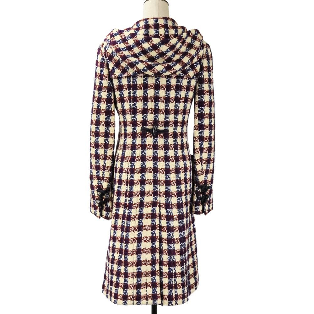 Chanel Chanel Chanel Tweed Check Coat Textile Outerwear P29307 DUTY FREE for USA Size ONE SIZE - 4 Thumbnail
