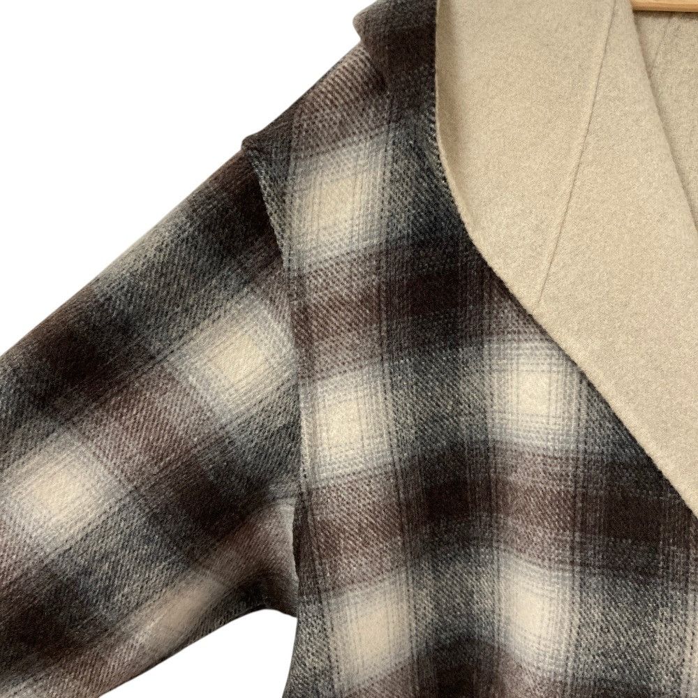 Other Other Jiyuku Wool Reversible Hooded Short Coat Textile Outerwear SCWRNW0404 DUTY FREE for USA Size ONE SIZE - 5 Thumbnail