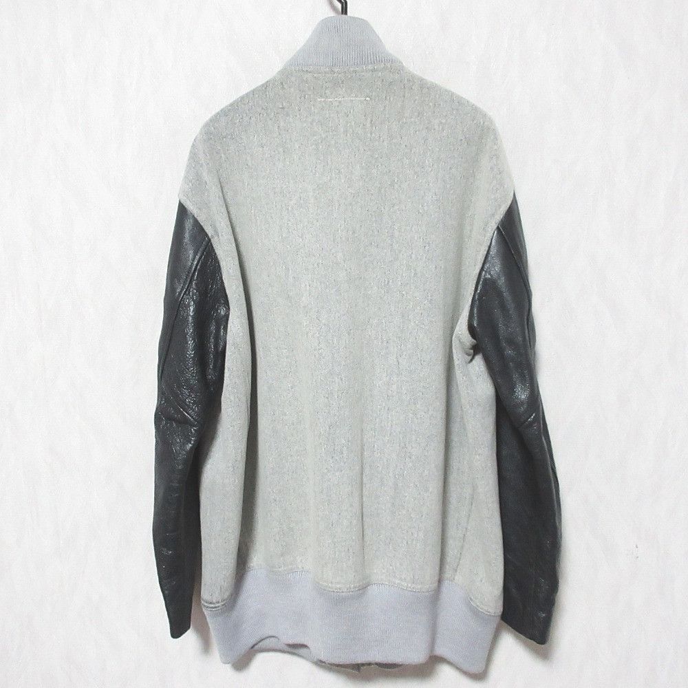Maison Margiela MM6 Maison Margiela MM6 Maison Margiela Leather Sleeve Stadium Jacket Leather Outerwear 52AM004247301 DUTY FREE for USA Size ONE SIZE - 2 Thumbnail