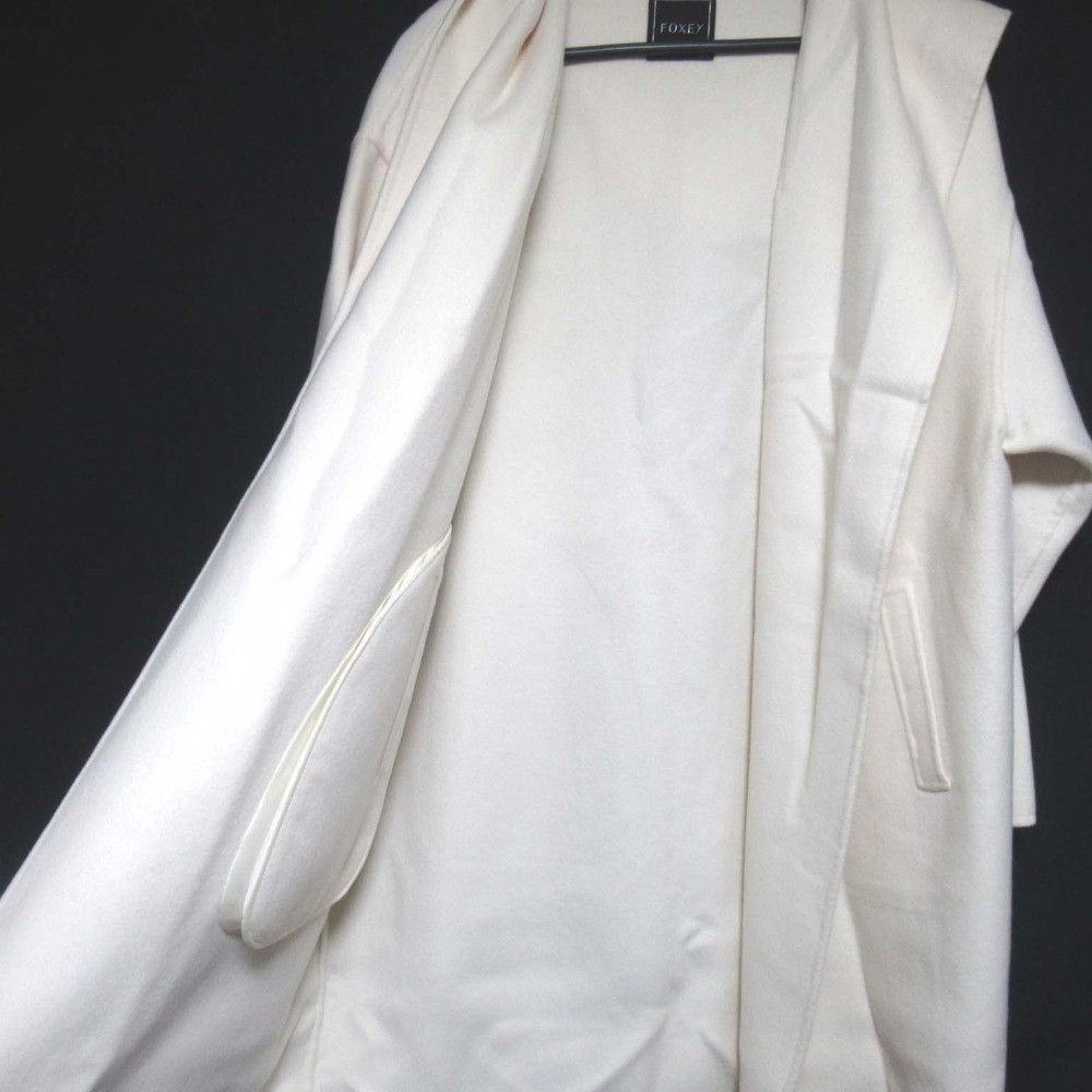 Other Other FOXEY Open Front Hooded Cashmere Coat Textile Outerwear 27340 DUTY FREE for USA Size ONE SIZE - 4 Thumbnail