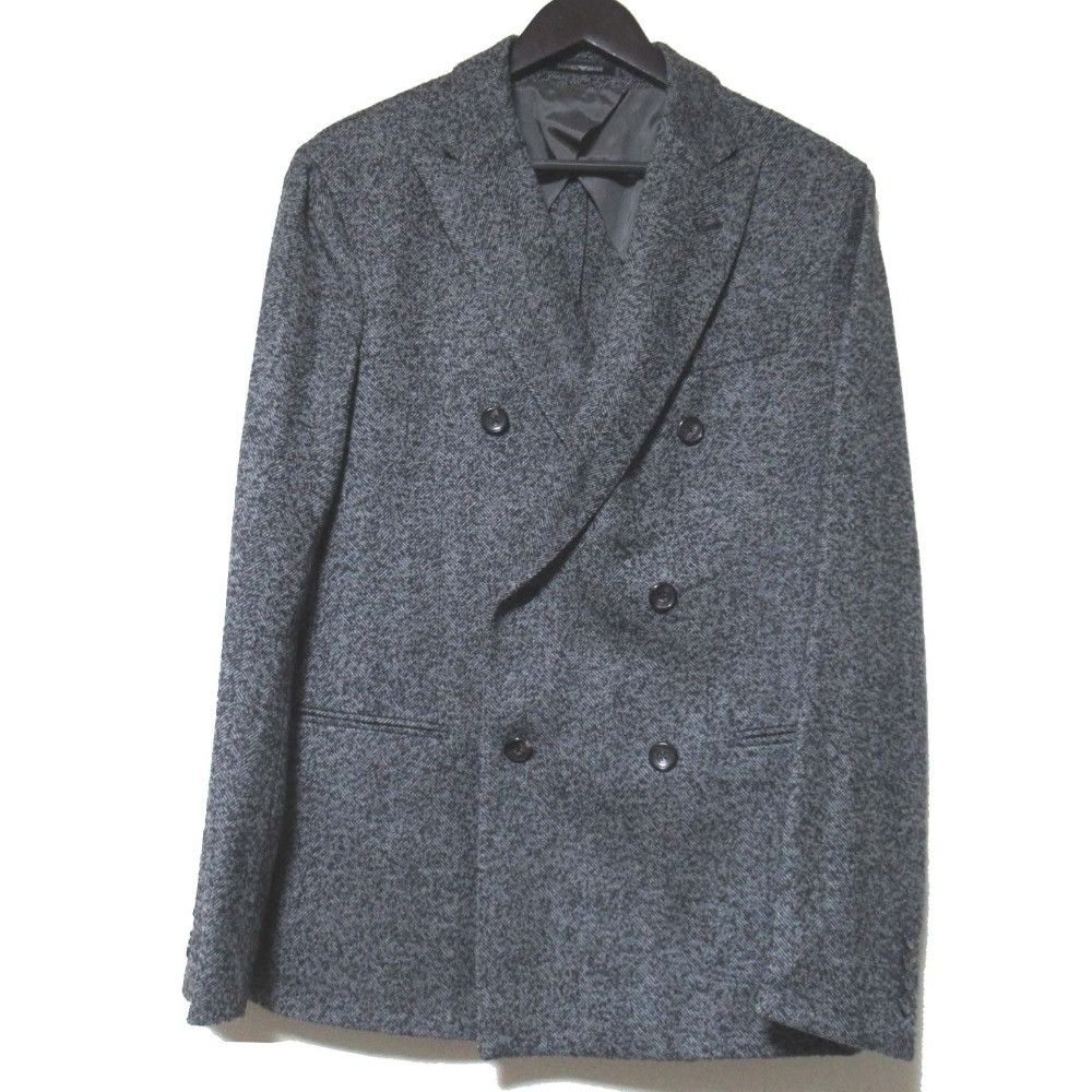 Emporio Armani Emporio Armani Emporio Armani City Line Wool Herringbone Suit Set Textile Suits DUTY FREE for USA Size ONE SIZE - 2 Thumbnail
