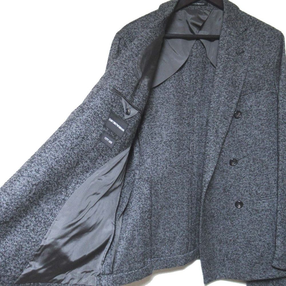 Emporio Armani Emporio Armani Emporio Armani City Line Wool Herringbone Suit Set Textile Suits DUTY FREE for USA Size ONE SIZE - 5 Thumbnail