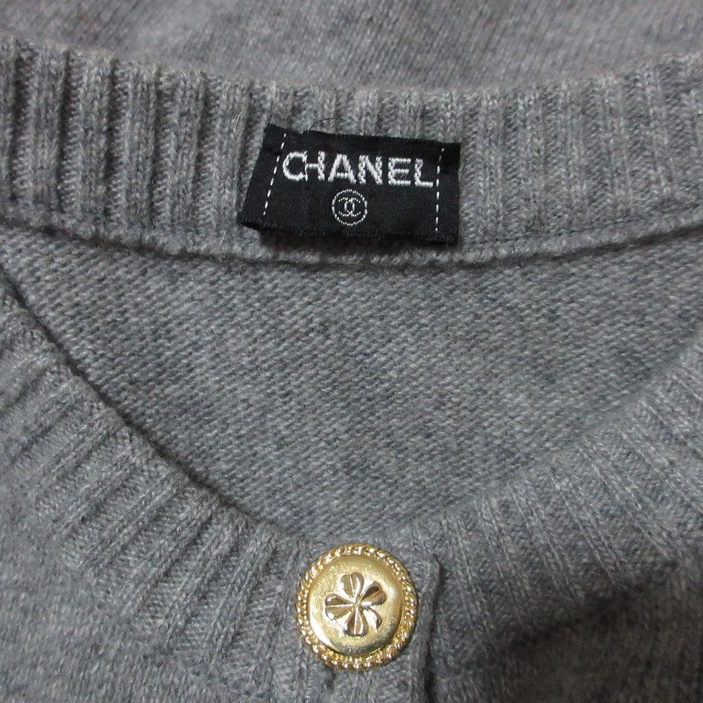 Chanel Chanel Chanel Camellia Button Cashmere Cardigan Textile Tops DUTY FREE for USA Size ONE SIZE - 5 Thumbnail