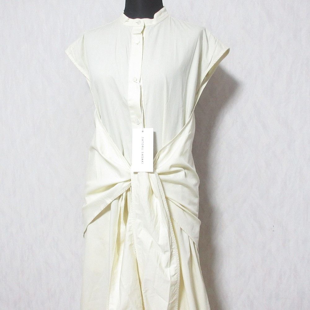 Other Other Satoru Sasaki WRAP DRESS SHIRT Cotton Dress Textile Dresses SS24-DR01-104 DUTY FREE for USA Size ONE SIZE - 4 Thumbnail