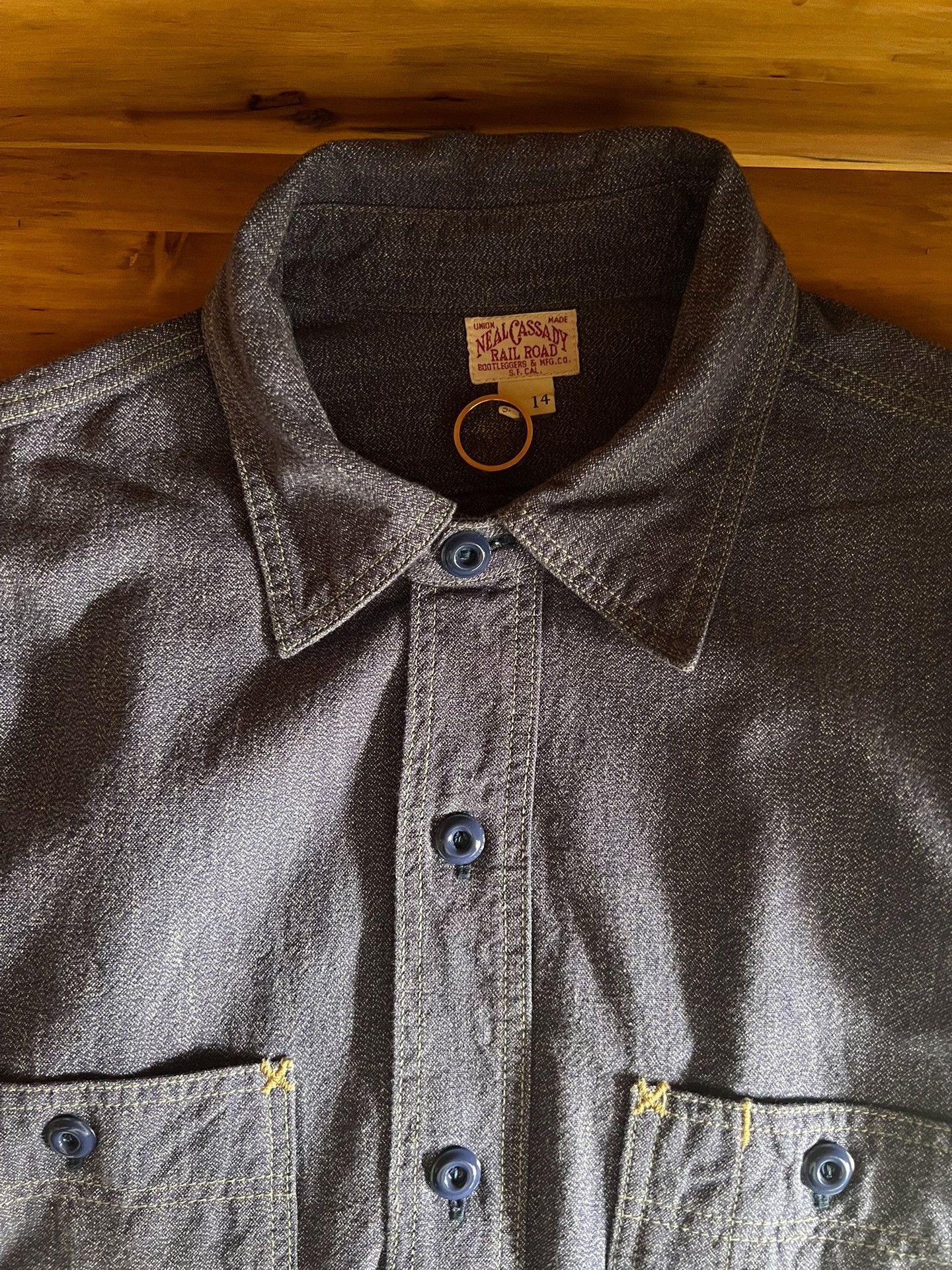 Freewheelers Freewheelers Indigo Selvedge Work Shirt Size US M / EU 48-50 / 2 - 8 Thumbnail