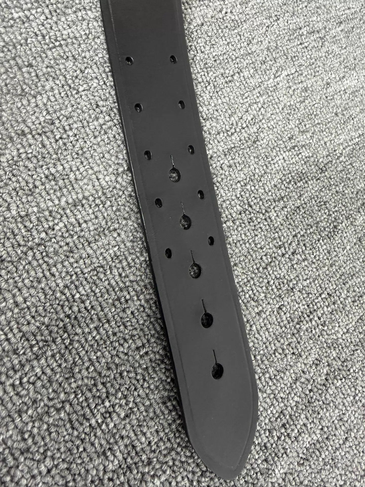 Saint Laurent Paris Black Leather Belt with Silver Buckle Size ONE SIZE - 3 Thumbnail