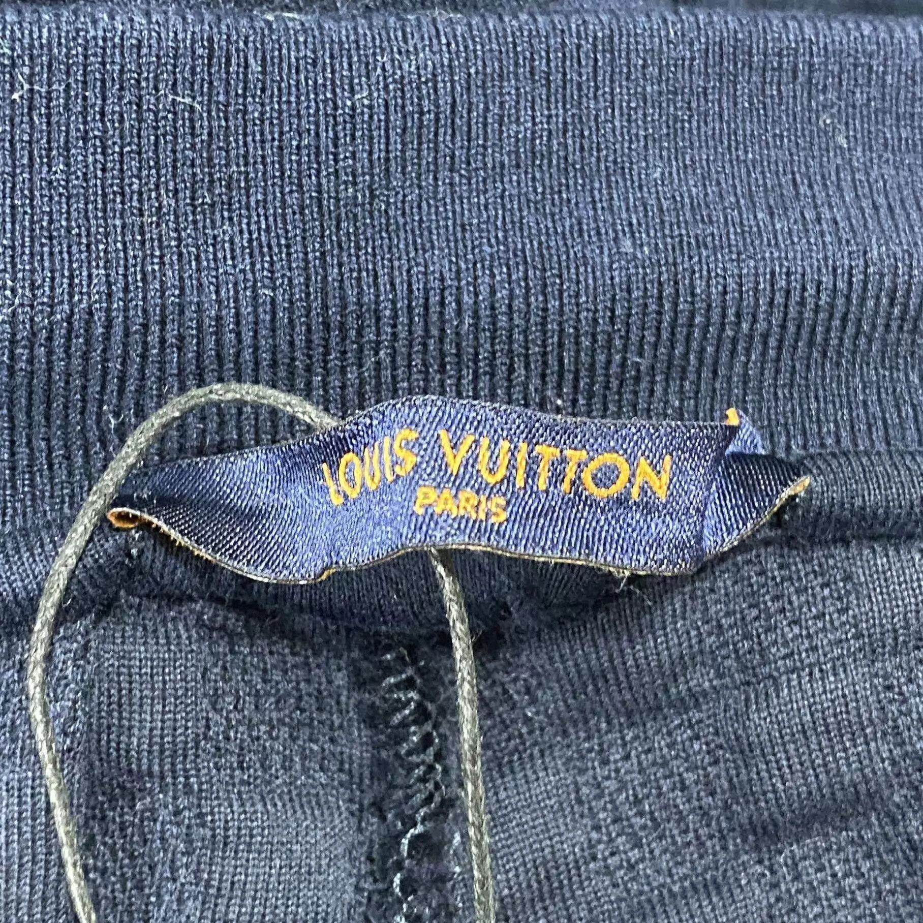 Louis Vuitton Blue Textured Drawstring Sweatpants Size US 32 / EU 48 - 5 Thumbnail