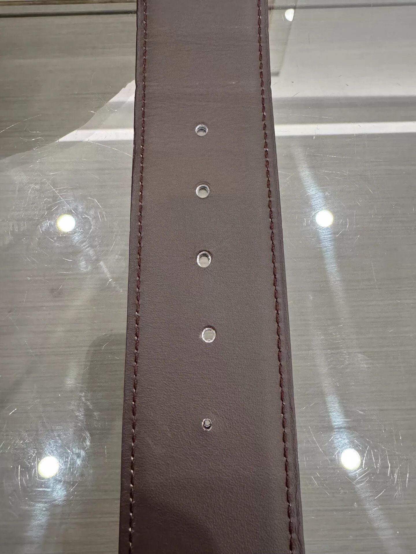 Hermes Black Leather Belt with Gold H Buckle Size ONE SIZE - 7 Thumbnail