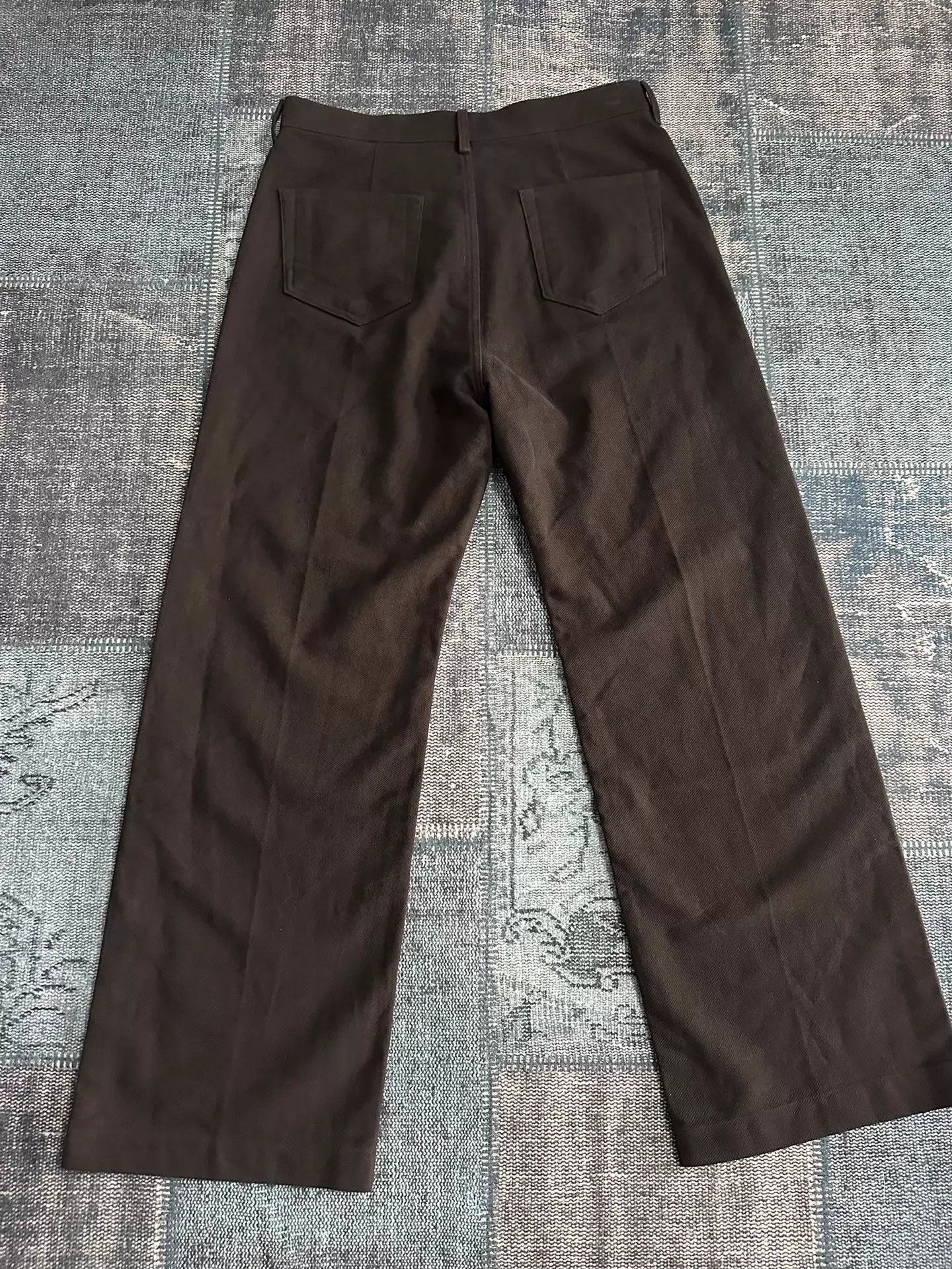 Rick Owens Black Casual Straight-Leg Pants Size US 32 / EU 48 - 2 Thumbnail