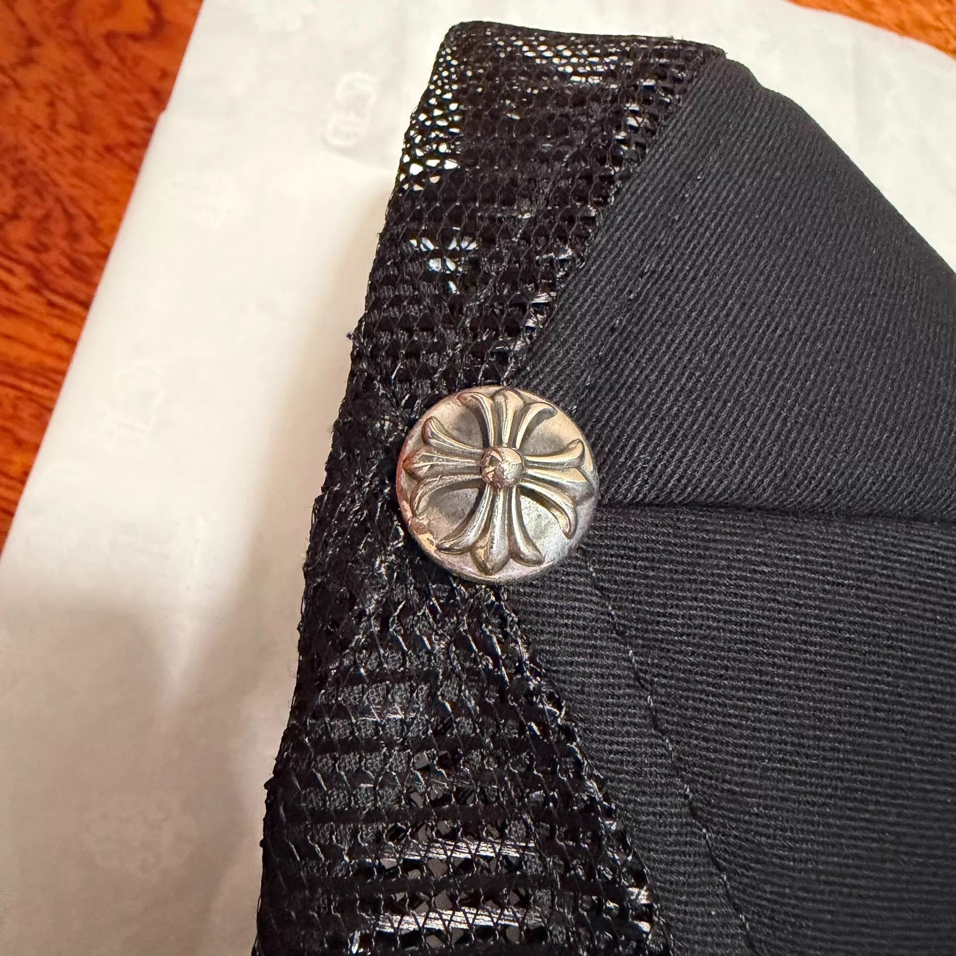Chrome Hearts Black Trucker Hat with White Cross Embroidery Size ONE SIZE - 2 Thumbnail