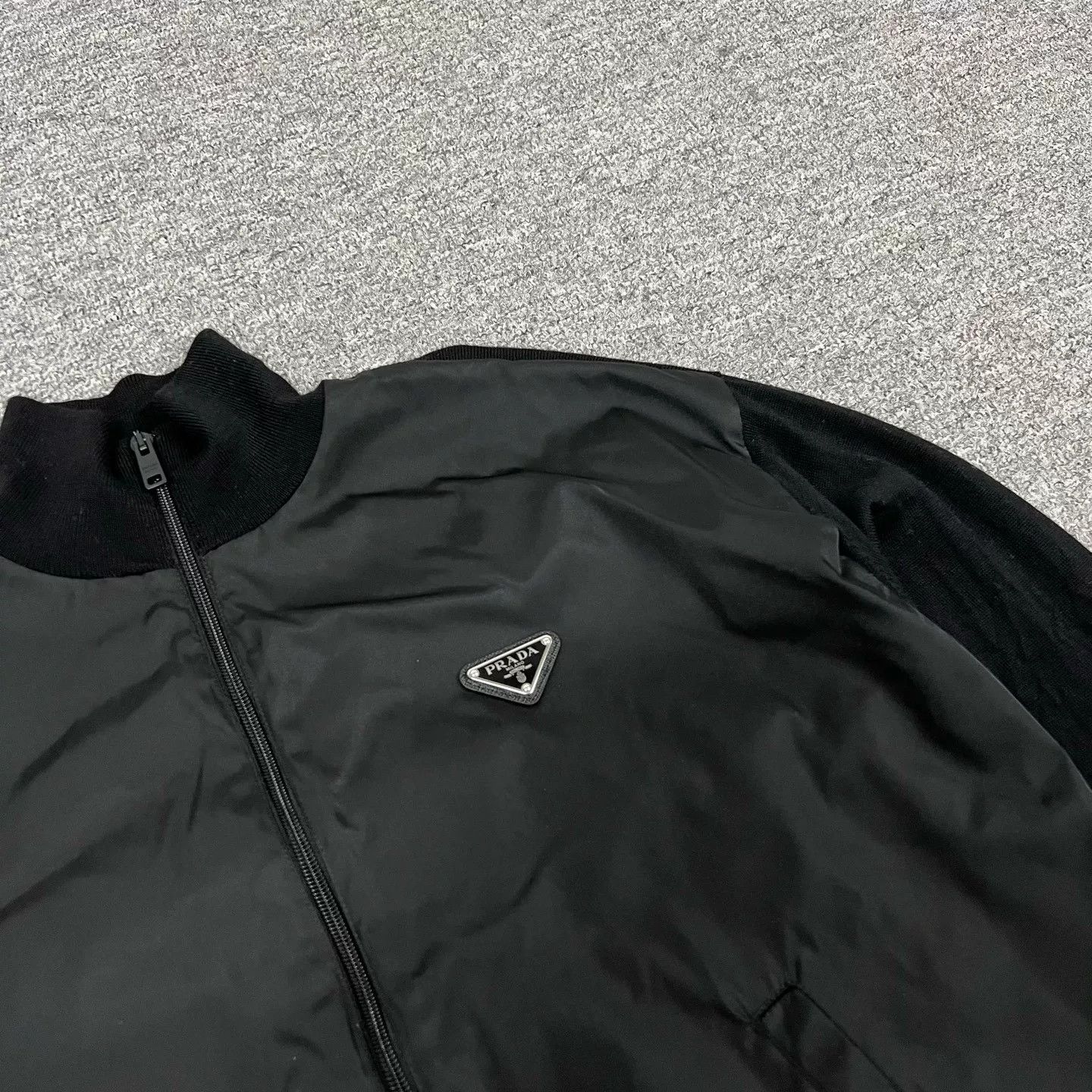 Prada PRADA Metal Triangle Knit Nylon Jacket Size US M / EU 48-50 / 2 - 5 Thumbnail