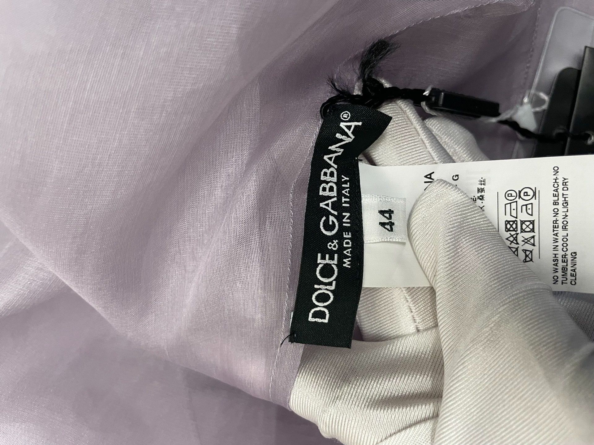 Dolce & Gabbana New DG Silk Shirt Size M / US 6-8 / IT 42-44 - 3 Thumbnail