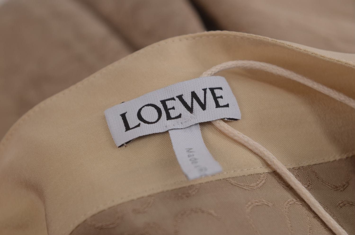 Loewe Loewe Irregular Logo Embroidery Long Sleeve Dress Size M / US 6-8 / IT 42-44 - 3 Thumbnail