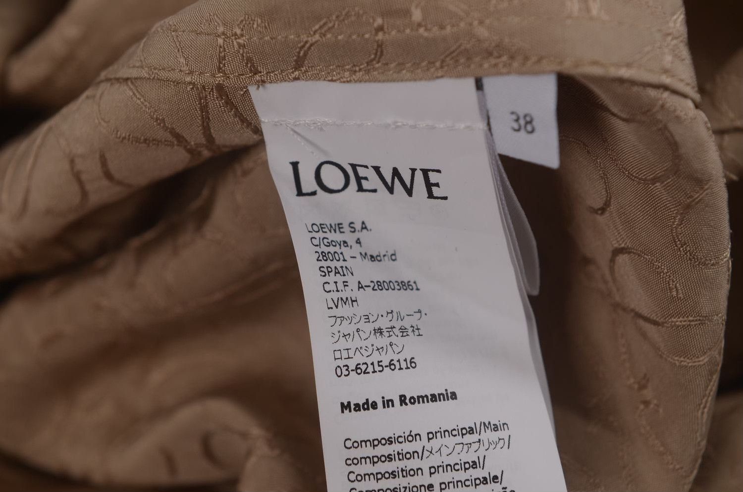 Loewe Loewe Irregular Logo Embroidery Long Sleeve Dress Size M / US 6-8 / IT 42-44 - 6 Thumbnail
