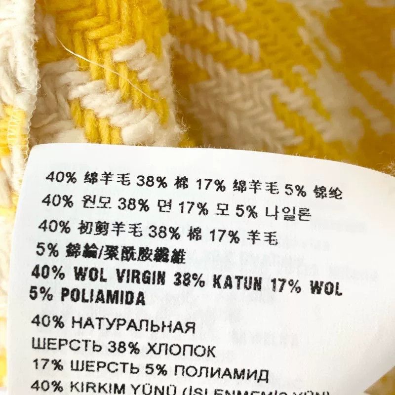 Miu Miu Miu Miu Yellow Houndstooth Coat Size M / US 6-8 / IT 42-44 - 6 Thumbnail