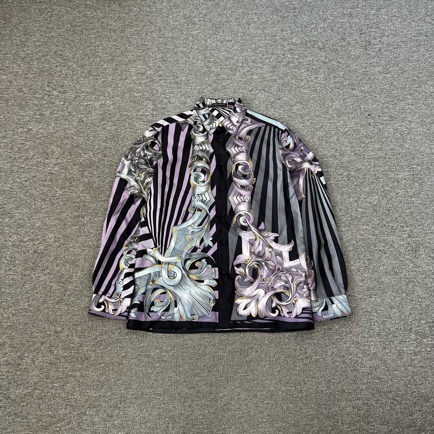 Versace Versace Runway Thorn Flower Silk Shirt Size US M / EU 48-50 / 2 - 2 Thumbnail