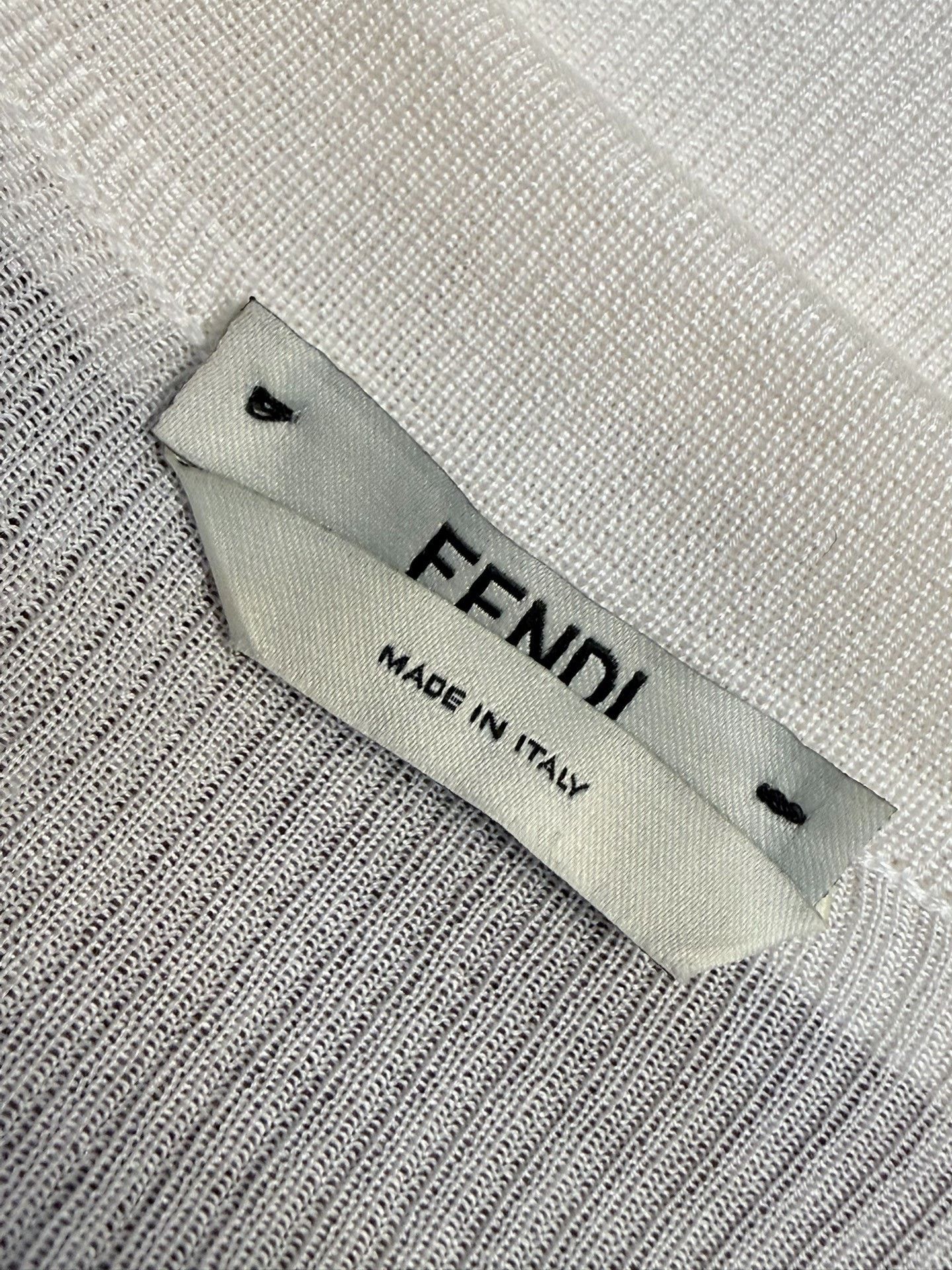 Fendi FENDI Silk Color Block V-Neck Long Sleeve Size M / US 6-8 / IT 42-44 - 4 Thumbnail