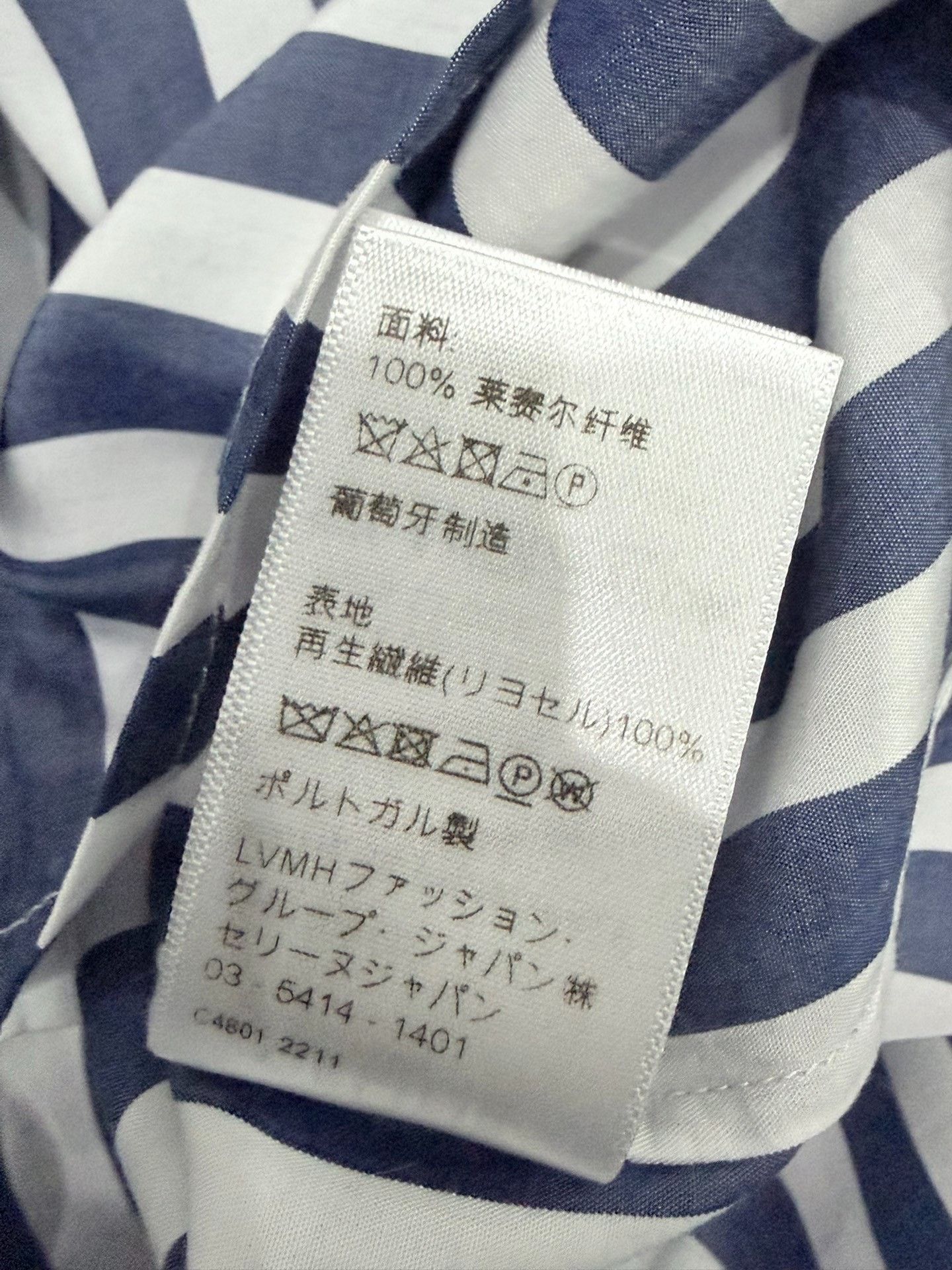 Celine Celine Blue White Striped Shirt Size M / US 6-8 / IT 42-44 - 9 Thumbnail