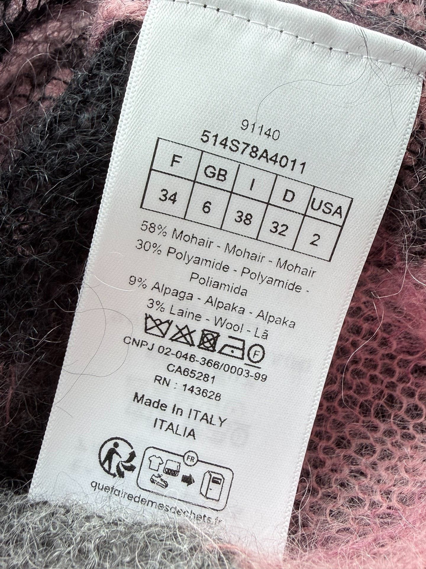 Dior Dior Spring 25 Pink Knit Sweater Size M / US 6-8 / IT 42-44 - 4 Thumbnail