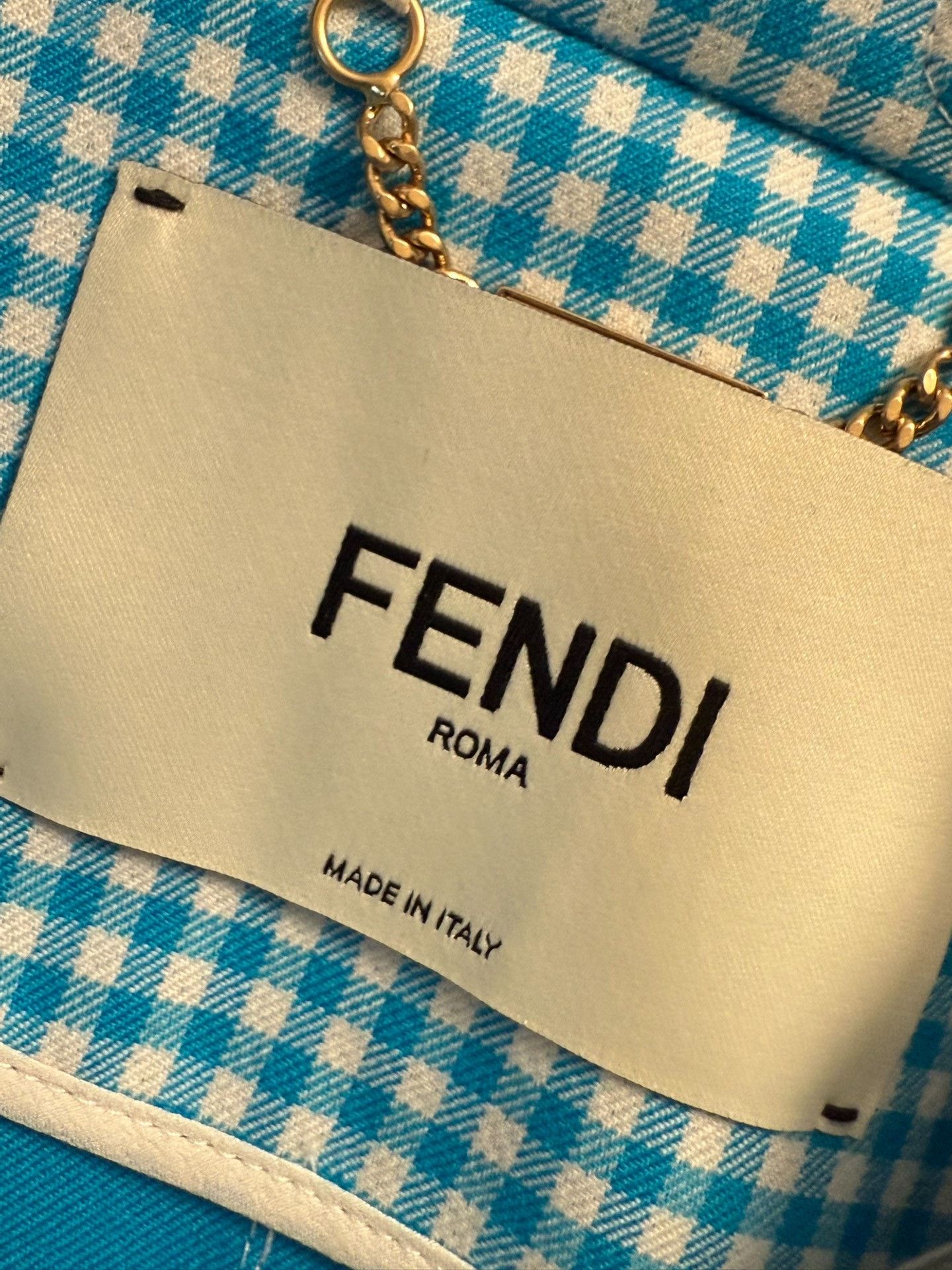 Fendi Fendi Blue Women's Coat Size M / US 6-8 / IT 42-44 - 2 Thumbnail