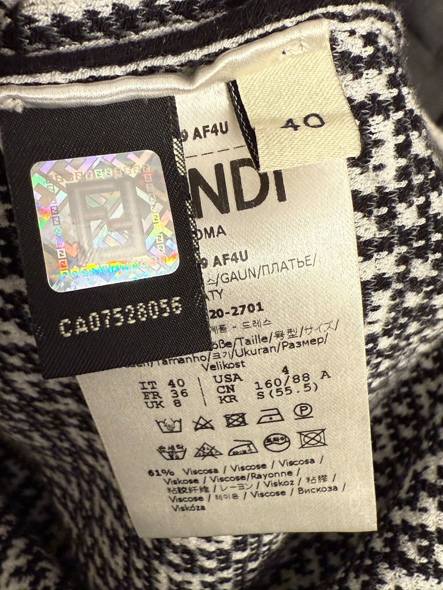 Fendi Fendi Gray Knit Dress Size M / US 6-8 / IT 42-44 - 4 Thumbnail