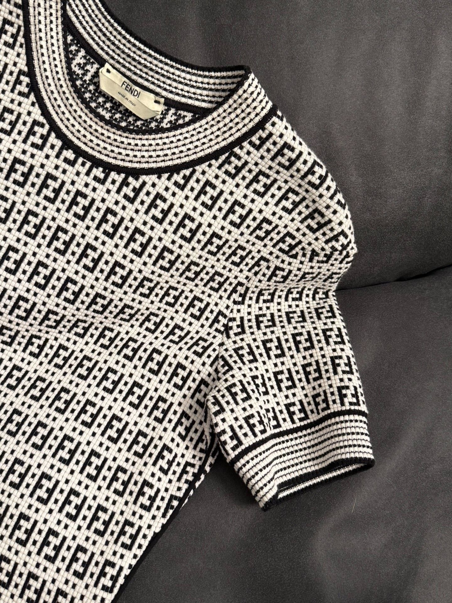 Fendi Fendi Gray Knit Dress Size M / US 6-8 / IT 42-44 - 3 Thumbnail
