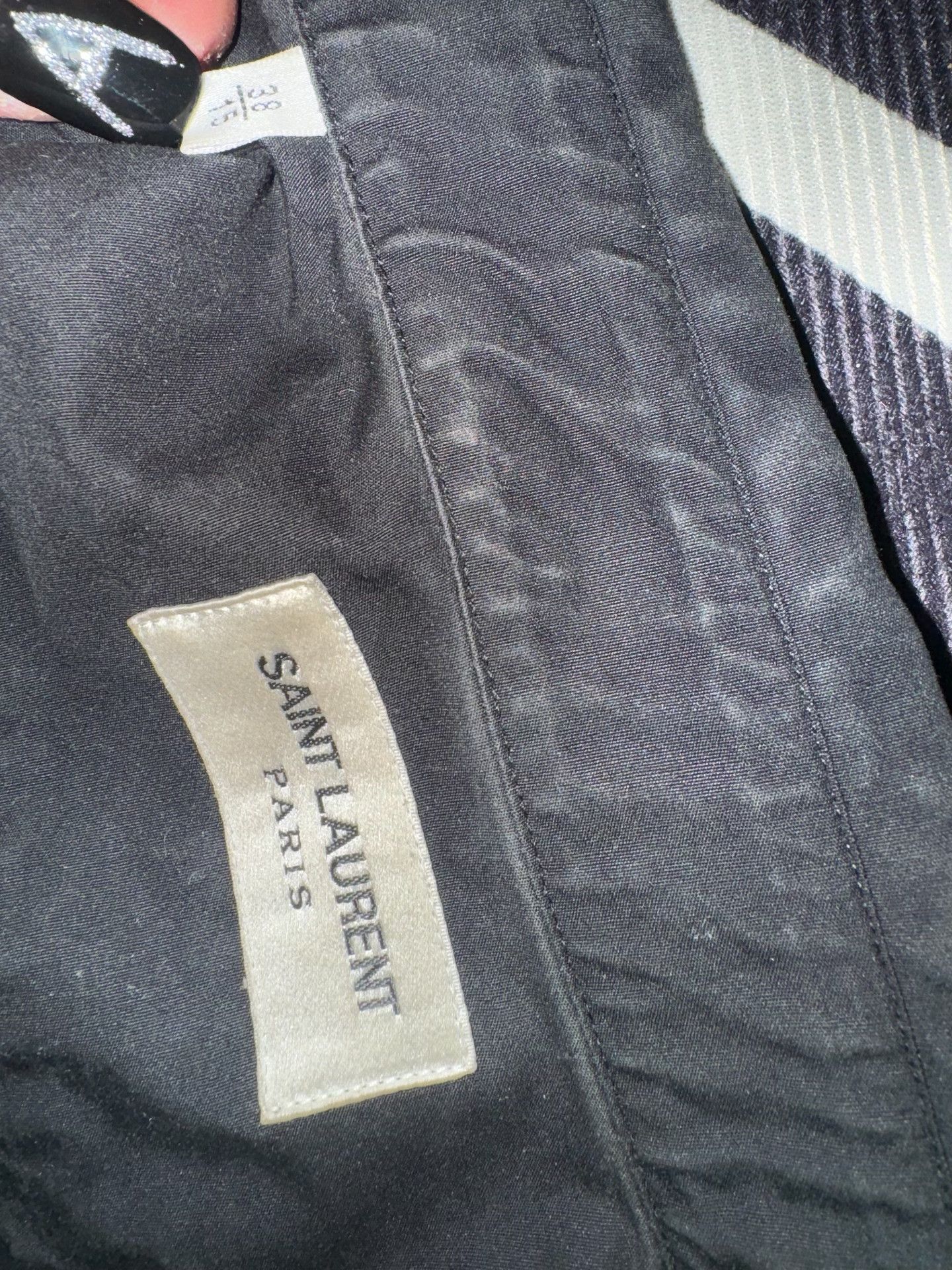 Saint Laurent Paris Saint Laurent 18FW Runway Black Poplin Shirt Size US M / EU 48-50 / 2 - 3 Thumbnail