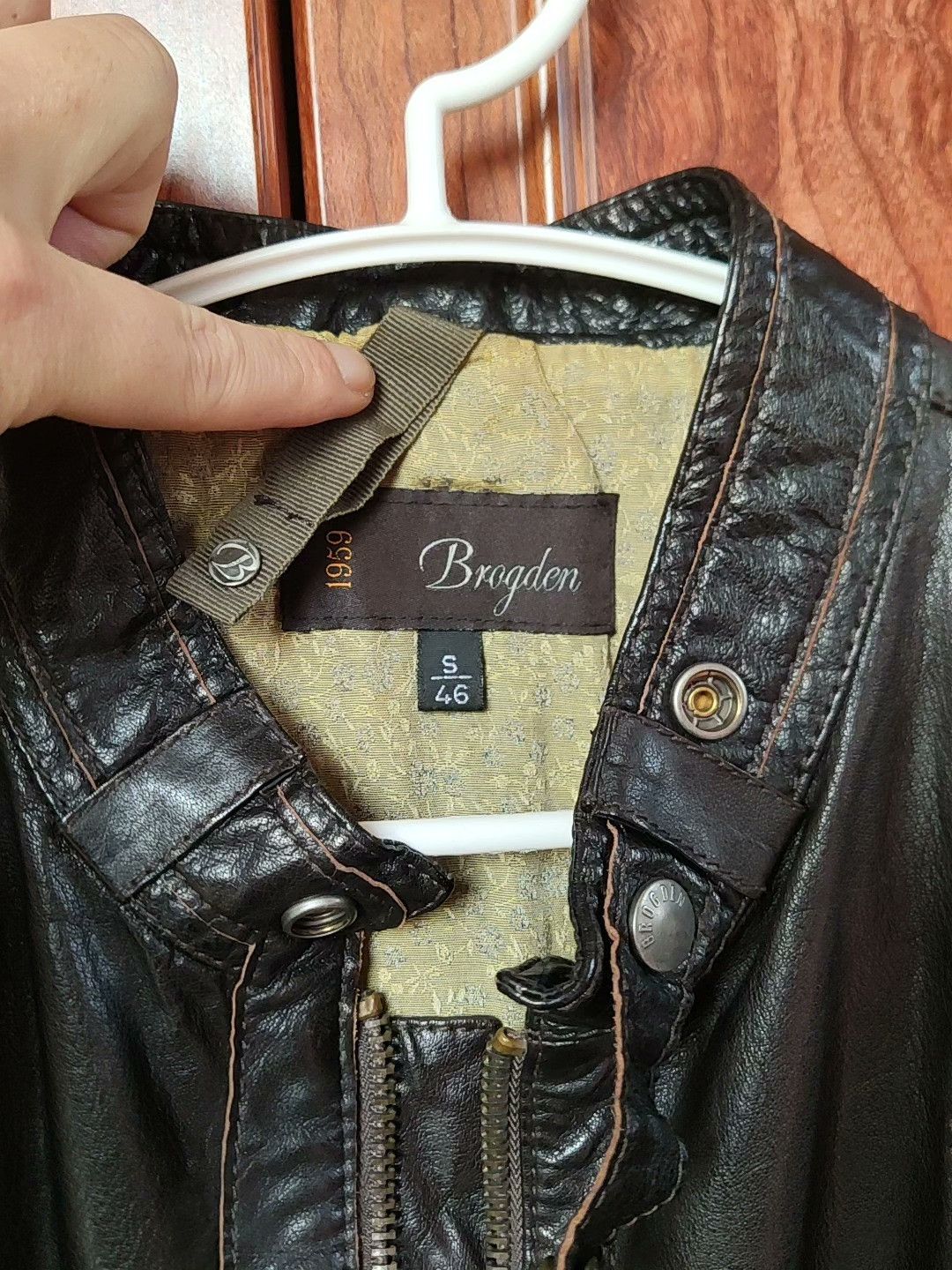 Boggi Brogden Calfskin Leather Jacket Italy Size US S / EU 44-46 / 1 - 5 Thumbnail