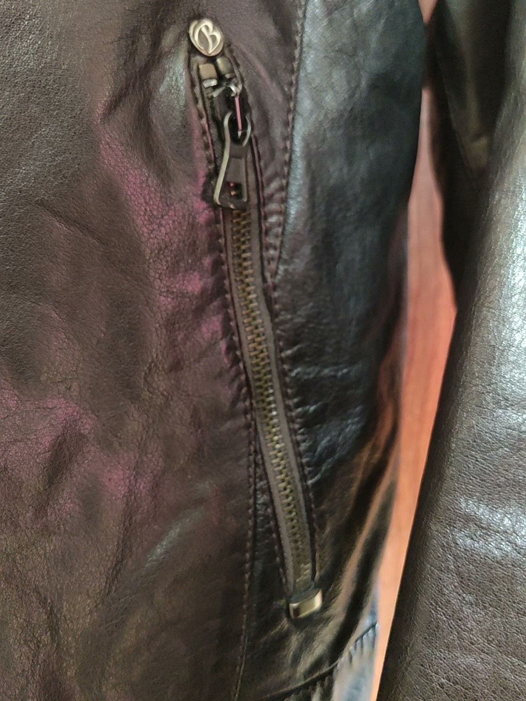 Boggi Brogden Calfskin Leather Jacket Italy Size US S / EU 44-46 / 1 - 6 Thumbnail