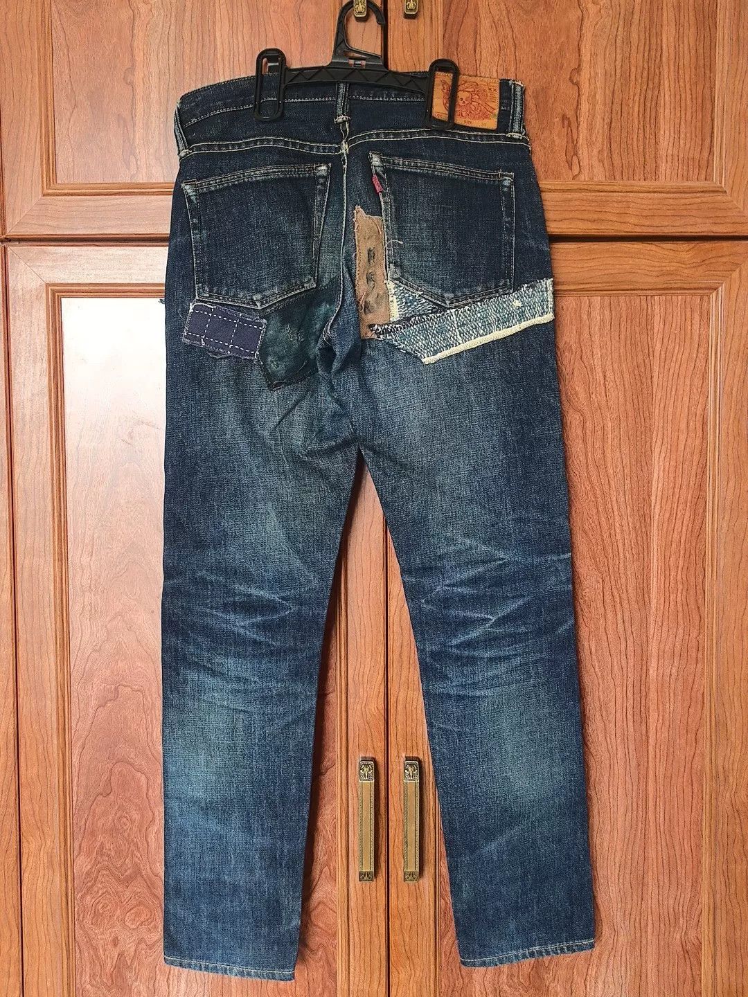 Skull Jeans by an Alchemist Skull Jeans 5507xx Sashiko Japan Size US 30 / EU 46 - 2 Thumbnail