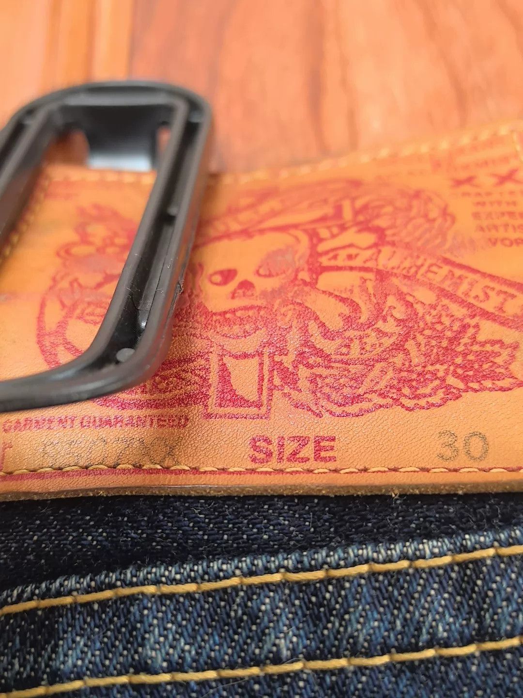 Skull Jeans by an Alchemist Skull Jeans 5507xx Sashiko Japan Size US 30 / EU 46 - 4 Thumbnail