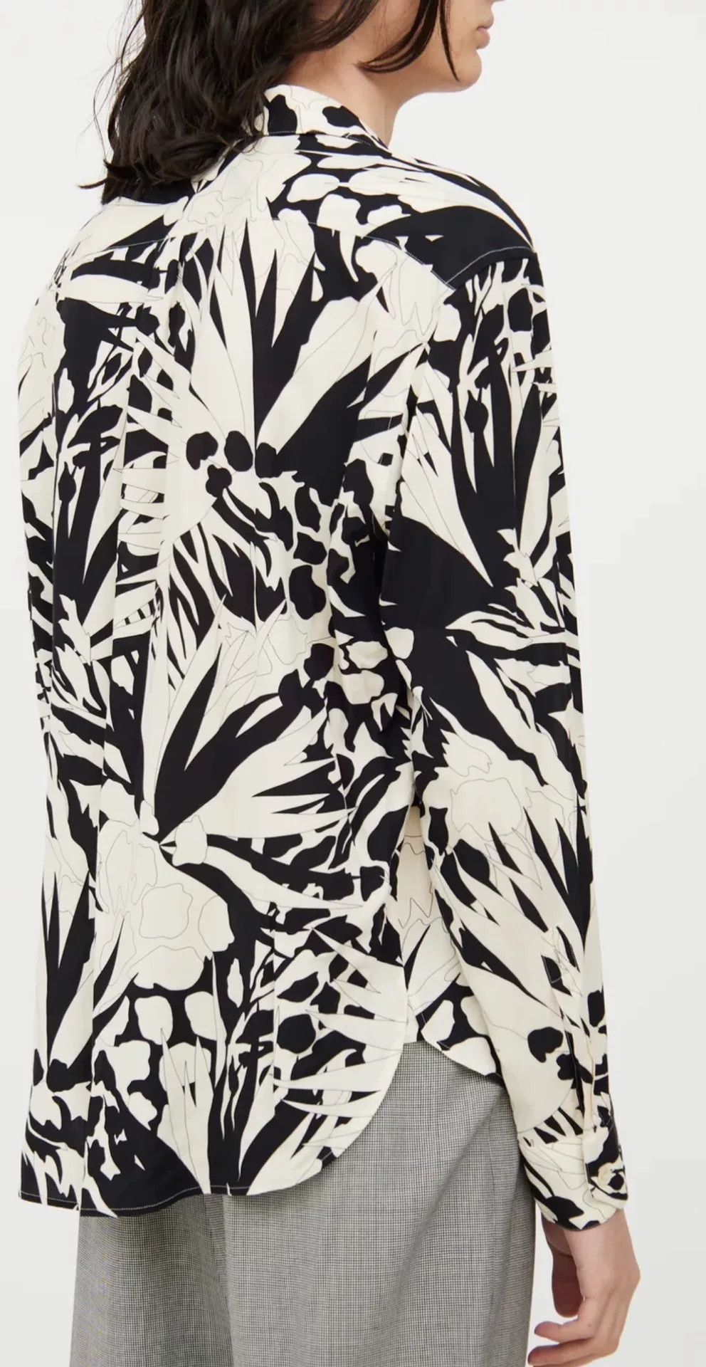 Saint Laurent Paris Saint Laurent Classic Palm Print Shirt Size US M / EU 48-50 / 2 - 2 Thumbnail