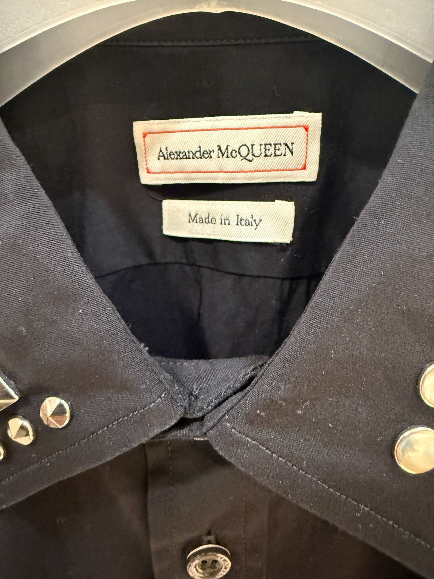 Alexander McQueen Alexander McQueen Rivet Collar Cotton Shirt Size US M / EU 48-50 / 2 - 3 Thumbnail
