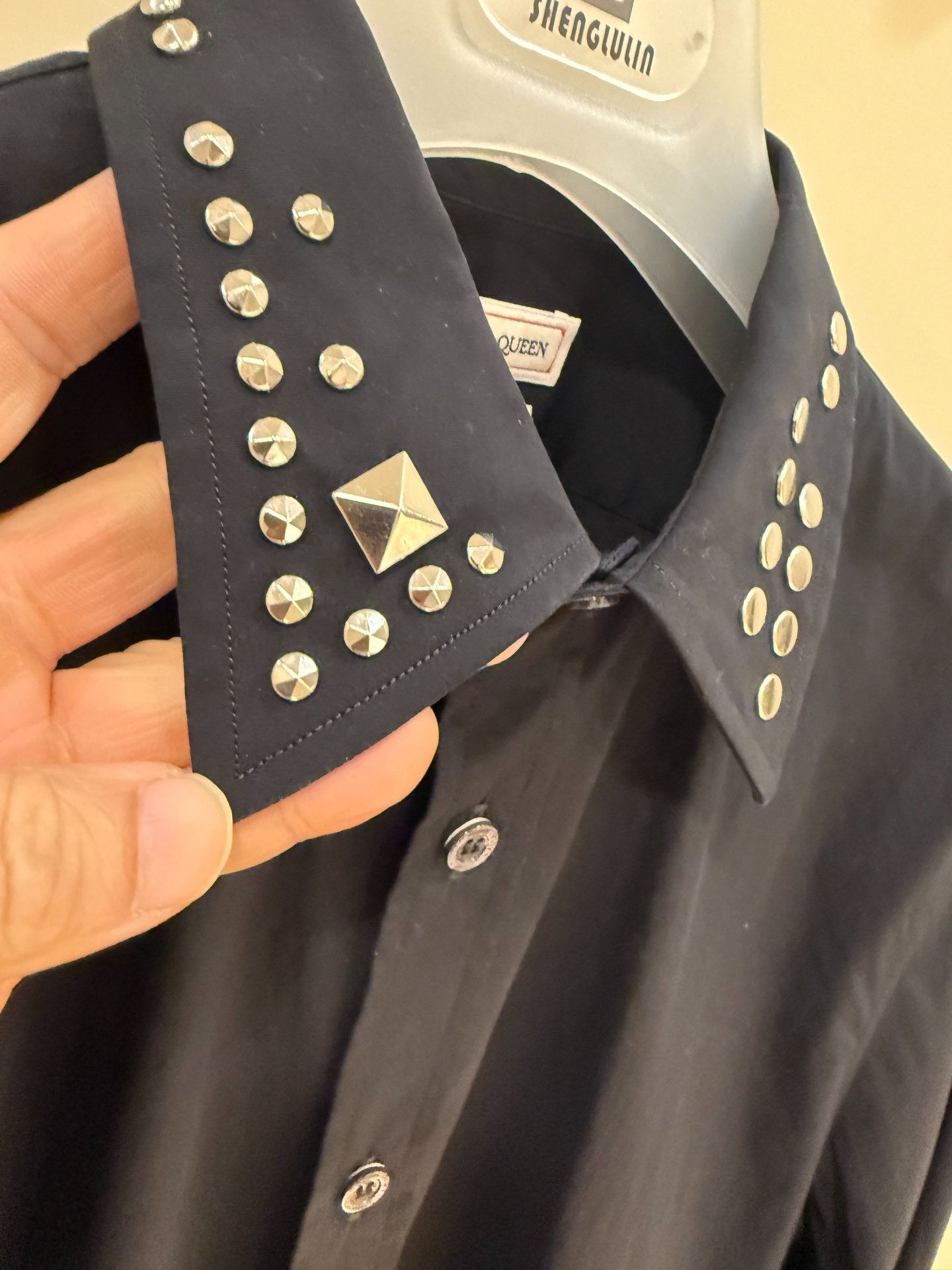 Alexander McQueen Alexander McQueen Rivet Collar Cotton Shirt Size US M / EU 48-50 / 2 - 4 Thumbnail